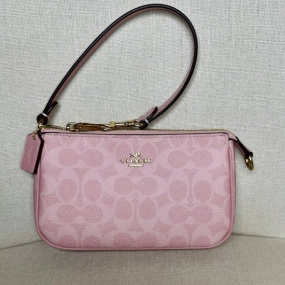 Coach Handbags - Coach Nolita 19 Signature Canvas CW426 | Powder Pink — New